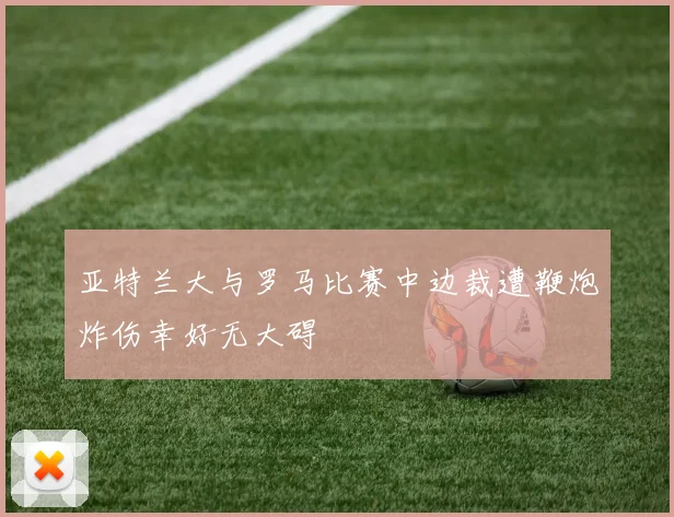 亚特兰大与罗马比赛中边裁遭鞭炮炸伤幸好无大碍